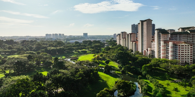 Bishan park in Singapore