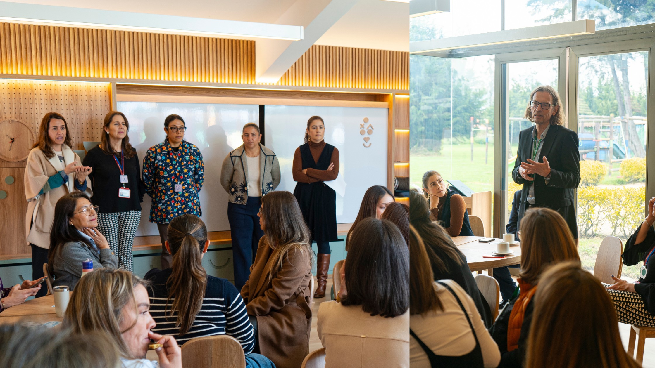 Meet and greet among educator, HEI Bogota team and HEI Schools HQ team