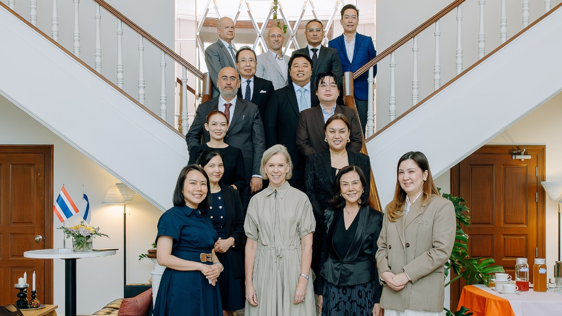 a signing ceromony at Finnish embassy in Thailand