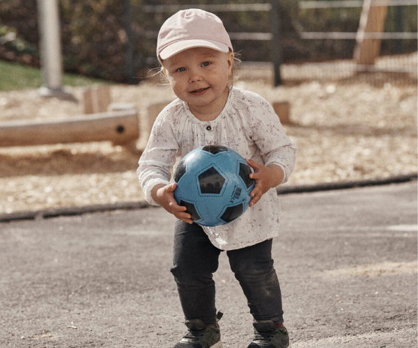 Baby with ball 600x500