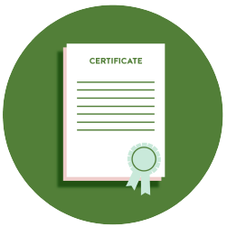 HEI certificate diploma icon