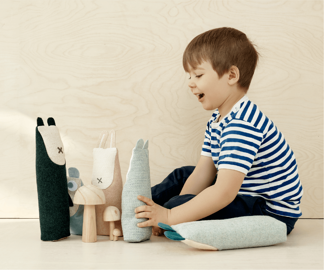 Boy with HEI buddies