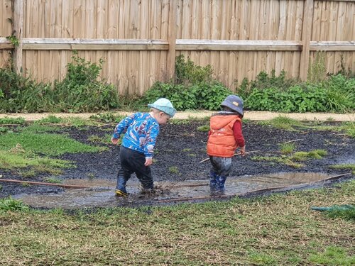 Adventures outside allow children to explore the natural world.