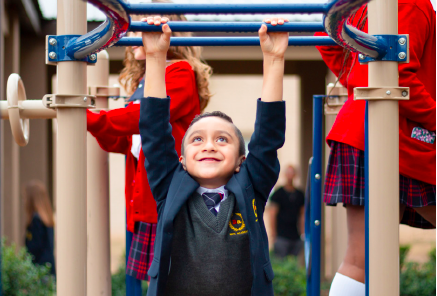 boy on playground